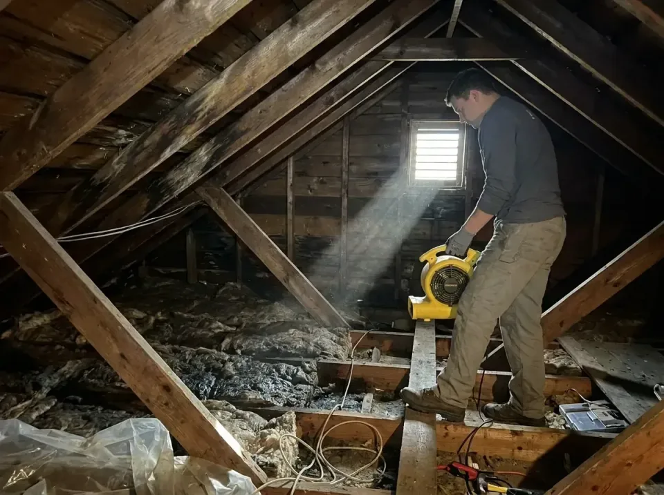 attic-water-damage-drying-proc-007 — frequently asked questions, Emergency Water Extraction & 24/7 Flood Response in Monroe…